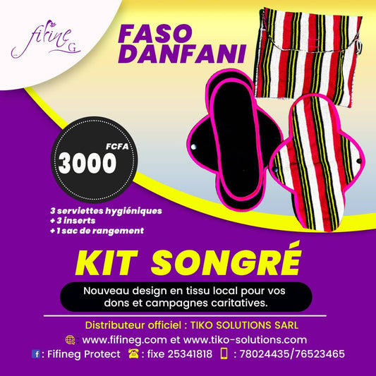 KIT SONGRE : GHM /Serviettes hygiéniques lavables