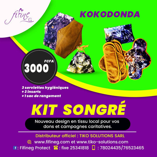 KIT SONGRE : GHM /Serviettes hygiéniques lavables