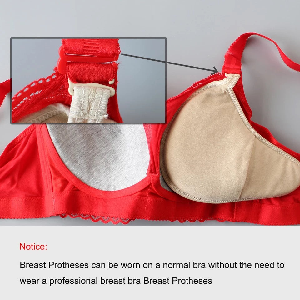 Housse avec crochet de soutien-gorge pour prothèse Mammaire (faux sein)