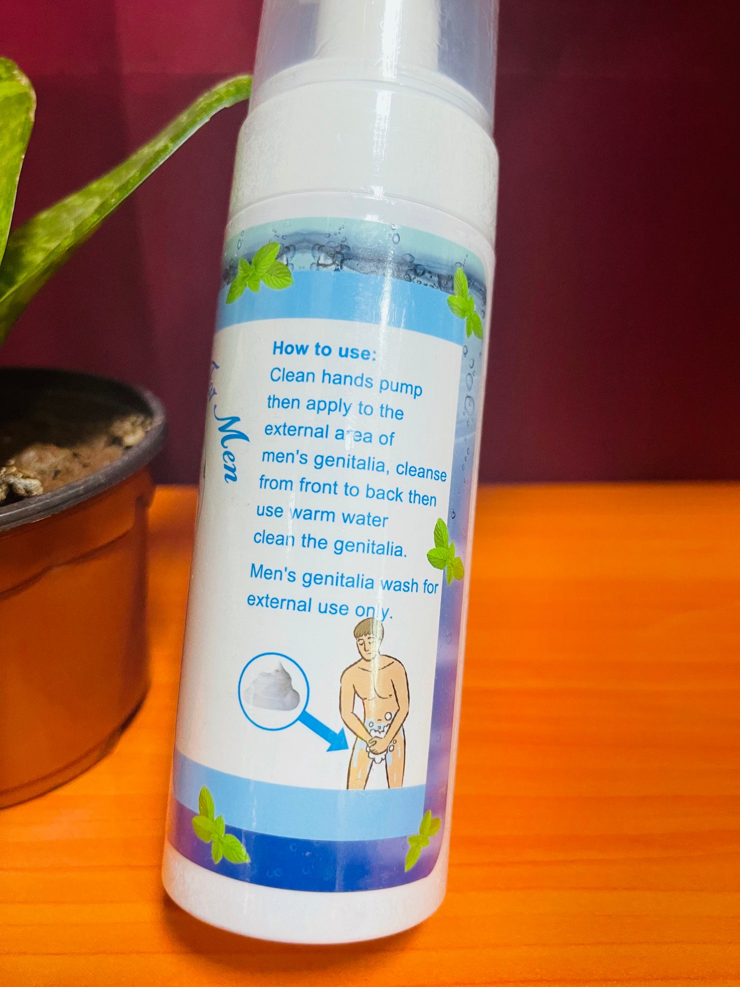 Mousse de toilette intime